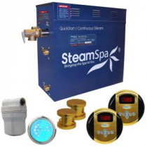 Royal 10.5kW Steam Bath Generator Package in Polished Brass