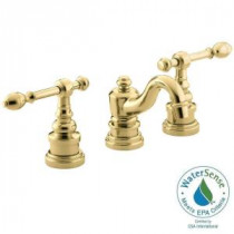 IV Georges Brass 8 in. Widespread 2-Handle Low-Arc Bathroom Faucet in Vibrant Polished Brass