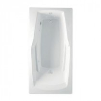 Ascot III 6 ft. Reversible Drain Soaking Tub in White