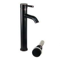 Moncalieri Single Hole Single-Handle High-Arc Vessel Bathroom Faucet with Drain in Oil Rubbed Bronze