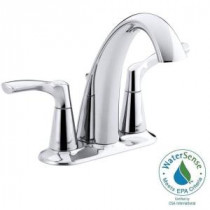 Mistos 4 in. Centerset 2-Handle Bathroom Faucet in Polished Chrome
