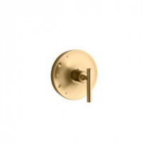 Purist 1-Handle Rite-Temp Valve Trim Kit in Vibrant Modern Brushed Gold (Valve Not Included)