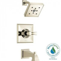 Dryden 1-Handle H2Okinetic 1-Spray Tub and Shower Faucet Trim Kit in Polished Nickel (Valve Not Included)