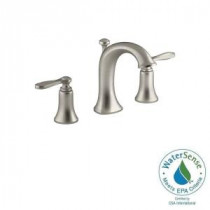Linwood 8 in. Widespread 2-Handle Bathroom Faucet in Brushed Nickel