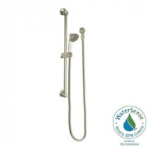 Weymouth Eco-Performance 1-Spray 3 in. Handshower with Slide Bar in Brushed Nickel