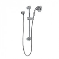 FloWise Traditional 3-Spray Wall Bar Shower Kit in Satin Nickel