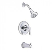 Antioch 1-Handle Tub and Shower Faucet Trim Kit in Chrome (Valve Not Included)