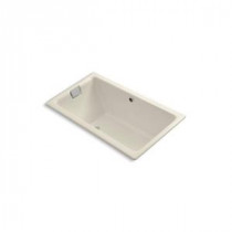 Tea-for-Two 5.5 ft. Air Bath Tub in Almond