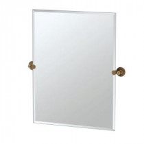 Cafe 31.5 in. x 27.5 in W Rectangle Mirror in Bronze