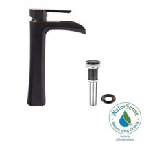 Niko Single Hole Single-Handle Vessel Bathroom Faucet in Antique Rubbed Bronze with Pop-Up
