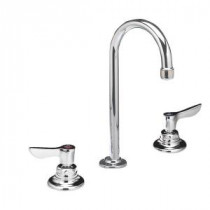 Monterrey 8 in. Widespread 2-Handle Bathroom Faucet in Polished Chrome with Grid Drain