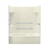 Accord 30 in. x 60 in. x 72 in. Standard Fit Bath and Shower Kit in Biscuit