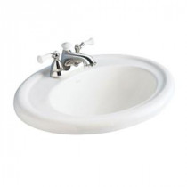 Standard Collection Self-Rimming Bathroom Sink in White