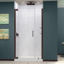 Elegance 37-1/4 to 39-1/4 in. x 72 in. Semi-Framed Pivot Shower Door in Oil Rubbed Bronze