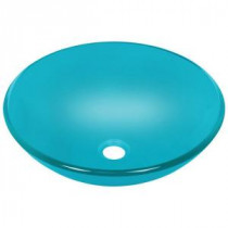 Glass Vessel Sink in Turquoise