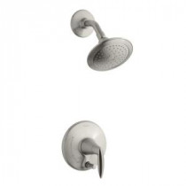 Alteo 1-Handle Shower Faucet Trim Kit with Diverter Button in Vibrant Brushed Nickel (Valve Not Included)