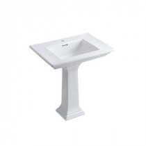 Memoirs Stately Pedestal Combo Bathroom Sink in White
