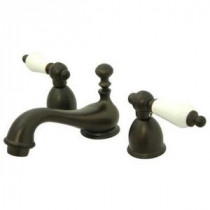 4 in. Minispread 2-Handle Low-Arc Bathroom Faucet in Oil Rubbed Bronze
