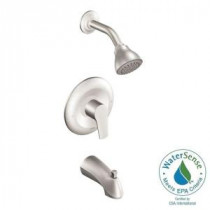 Method 1-Handle Posi-Temp Tub and Shower with Easy Clean XL Eco-Performance Showerhead in Brushed Nickel