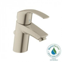 Eurosmart New Single Hole Single Handle Bathroom Faucet in Brushed Nickel InfinityFinish
