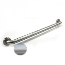 Premium Series 48 in. x 1.5 in. Grab Bar in Satin Peened Stainless Steel (51 in. Overall Length)