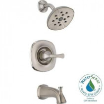 Addison 1-Handle Tub and Shower Faucet Trim Kit in Stainless Featuring H2Okinetic (Valve Not Included)