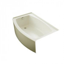 Expanse 5 ft. Left-Hand Drain Acrylic Bathtub in Biscuit