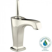 Margaux Single Hole Single-Handle Low-Arc Bathroom Faucet in Vibrant Polished Nickel