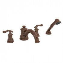 Winslet 2-Handle Deck-Mount Roman Tub Faucet with Handshower in Oil Rubbed Bronze (Valve Not Included)