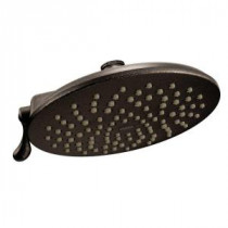 Velocity 2-Spray 8 in. Rainshower Showerhead Featuring Immersion in Oil Rubbed Bronze