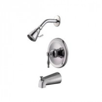 Saratoga Single-Handle 2-Spray Tub and Shower Faucet in Polished Chrome