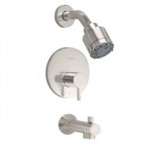 Serin 1-Handle Tub and Shower Faucet Trim Kit in Satin Nickel (Valve Sold Separately)