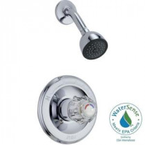 Classic 1-Handle Tub and Shower Faucet Trim Kit in Chrome (Valve Not Included)