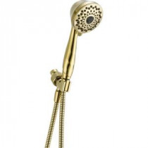 7-Spray Shower Mount Hand Shower in Polished Brass
