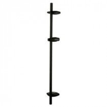 36 in. Brass and Plastic Shower Bar in Oil Rubbed Bronze