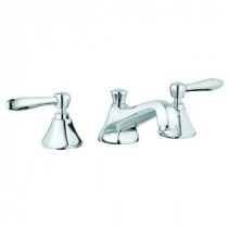 Somerset 8 in. Widespread 2-Handle Low-Arc Bathroom Faucet in Polished Chrome