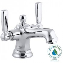 Bancroft 4 in. Centerset 2-Handle Low-Arc Bathroom Faucet in Polished Chrome