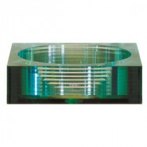 Tempered Segmented Glass Vessel Sink in Clear