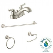 Constructor Faucet and Bath Accessory Value Kit in Brushed Nickel
