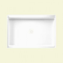 32 in. x 48 in. Fiberglass Single Threshold Shower Floor in White