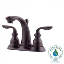 Avalon 4 in. Centerset 2-Handle High-Arc Bathroom Faucet in Tuscan Bronze