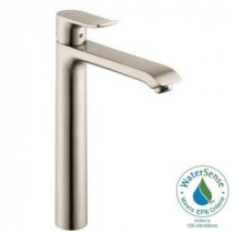 Metris E 200 Single Hole 1-Handle High-Arc Bathroom Faucet in Brushed Nickel