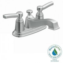 Rothbury 4 in. Centerset 2-Handle Low-Arc Bathroom Faucet in Chrome