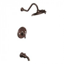 Weymouth 1-Handle Posi-Temp Tub and Shower Trim Kit in Oil Rubbed Bronze (Valve Sold Separately)