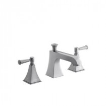 Memoirs 2-Handle Bath or Deck-Mount High-Flow Bath Faucet Trim in Brushed Chrome (Valve Not Included)
