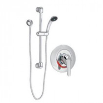 Commercial 36 in. Shower System with Hand Shower and Colony Soft Valve Only Trim in Polished Chrome