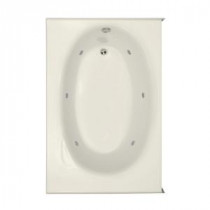 Kona 5 ft. Right Drain Whirlpool Tub in Biscuit