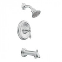 Brantford 1-Handle Posi-Temp Tub and Shower Faucet Trim Kit in Chrome (Valve Sold Separately)
