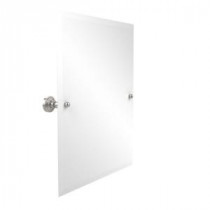 Waverly Place Collection 21 in. x 26 in. Frameless Rectangular Single Tilt Mirror with Beveled Edge in Polished Nickel