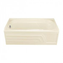 Colony 5 ft. x 30 in. Left Drain Whirlpool Tub with Integral Apron in Linen